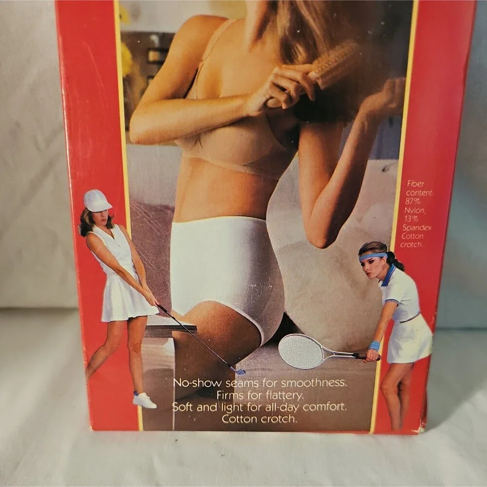 NIB Vintage 70s Magic Lady Sports Briefs White Size X-Large